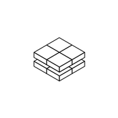 Floor tiles in a vertical stack