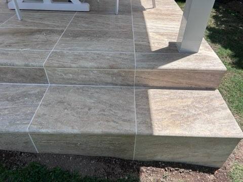 Travertine Tilling Outdoor Space 3